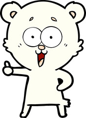 laughing teddy  bear cartoon