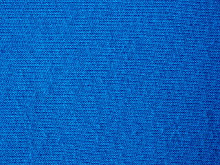 Fabric background blue color structure cotton natural fabrics close-up