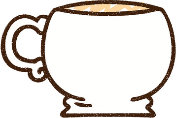tea cup doodle drawing