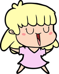 cartoon woman