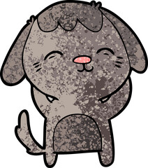 happy cartoon dog