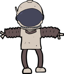 cartoon astronaut © lineartestpilot