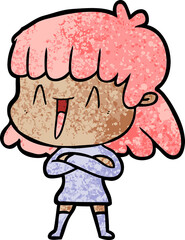 cartoon woman
