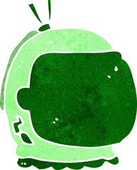 cartoon astronaut helmet © lineartestpilot