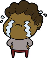 cartoon man crying