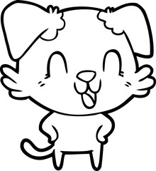 laughing cartoon dog