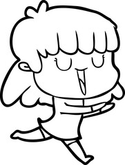 Fototapeta premium cartoon woman