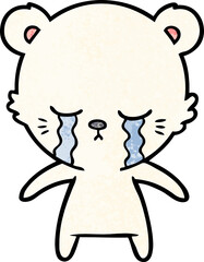 crying cartoon polarbear