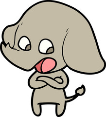 cute cartoon elephant