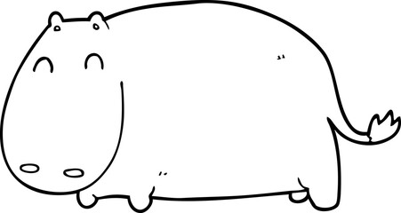 cartoon hippo