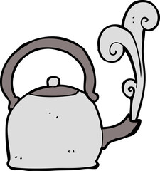 cartoon old kettle