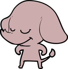 cartoon smiling elephant
