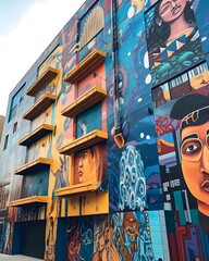 Explore the narratives of street murals. Generative AI