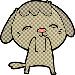 happy cartoon dog