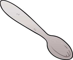 gradient shaded quirky cartoon spoon