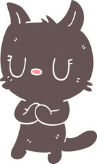 cute cartoon doodle cat