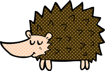 cartoon hedgehog © lineartestpilot