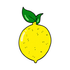 freehand drawn cartoon lemon