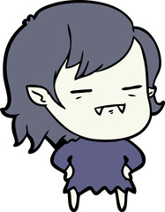 cartoon undead vampire girl