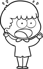 cartoon shocked man