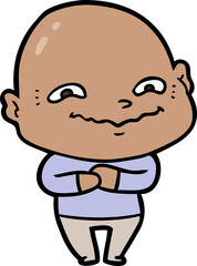cartoon creepy guy