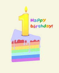 Baby's first birthday cake
