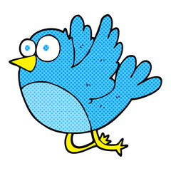 freehand drawn cartoon bird