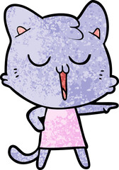 cartoon cat singing