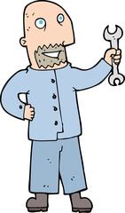 cartoon mechanic