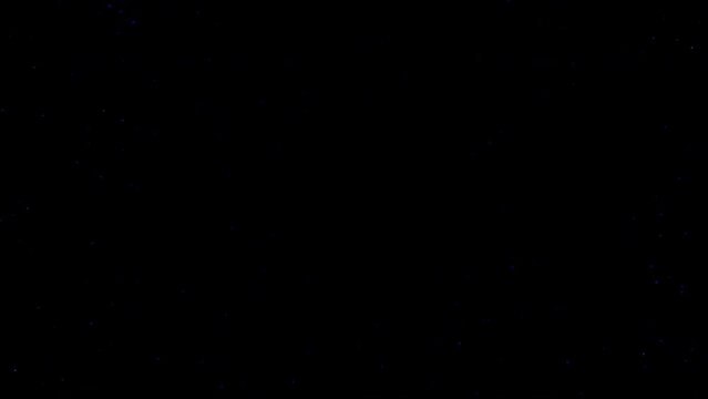 4k Blue Particles Explosion. Motion Background. Purple glitter particle. On Black Backdrop. Animated Overlay. Defocused bokeh. Exploding down glitzy lights. 2160p. 60 fps