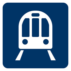 Vector graphic of sign indicating a metro or subway station