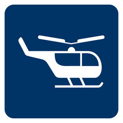Vector graphic of sign indicating heliport location