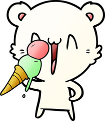 laughing polar bear cartoon