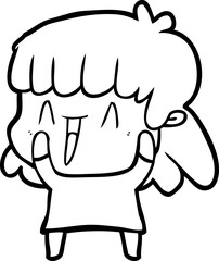cartoon woman