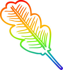 rainbow gradient line drawing of a cartoon