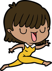 cartoon woman