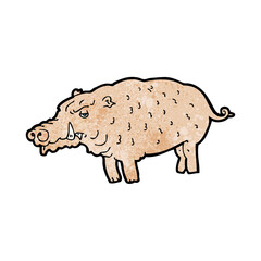 cartoon hog