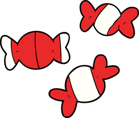 cartoon wrapped candy