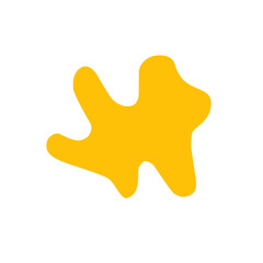 yellow cheese liquid splash vector element