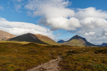 Fototapeta premium Landschaft auf der Isle of Skye, Schottland 