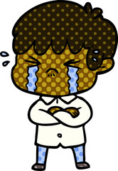 crying boy cartoon