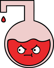 cute cartoon of a science experiment