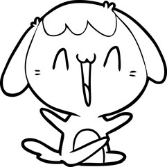 cute cartoon dog