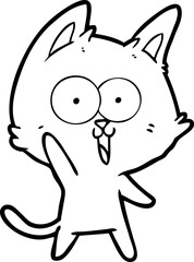 funny cartoon cat
