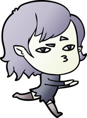 cartoon vampire girl