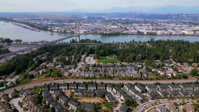 Alex Fraser Bridge in Surrey BC Vancouver