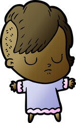 cartoon woman