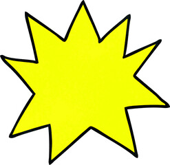 hand drawn textured cartoon doodle of a white sign