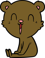 happy cartoon bear