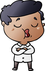 cartoon man talking